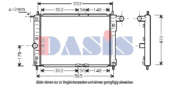 AKS DASIS Radiators, Motora dzesēšanas sistēma 510005N